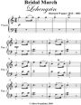 Bridal March Lohengrin Easy Piano Sheet Music