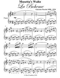 Musetta's Waltz La Boheme Easy Piano Sheet Music
