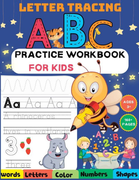 My First Number And Letter Tracing Coloring Book For Kids Ages 3-5:  Handwriting Practice Books For Kids - ABC Letter Tracing Workbook For  Kindergarten (Paperback)