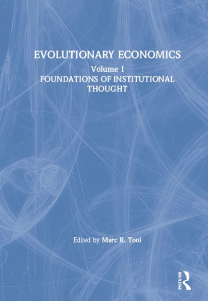 Evolutionary Economics: v. 1