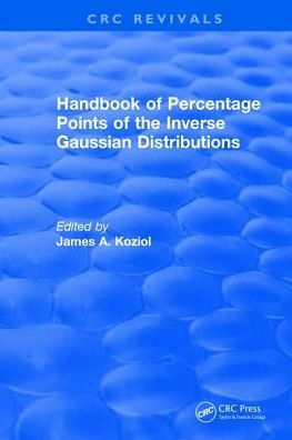 Handbook of Percentage Points of the Inverse Gaussian Distributions / Edition 1