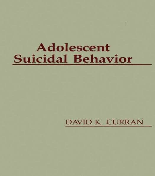 Adolescent Suicidal Behavior