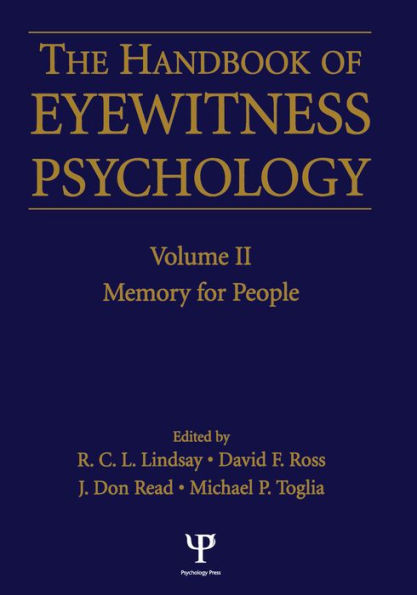 Handbook Of Eyewitness Psychology 2 Volume Set