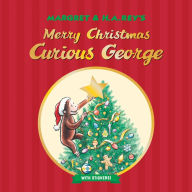 Title: Merry Christmas, Curious George with Stickers: A Christmas Holiday Book for Kids, Author: H. A. Rey