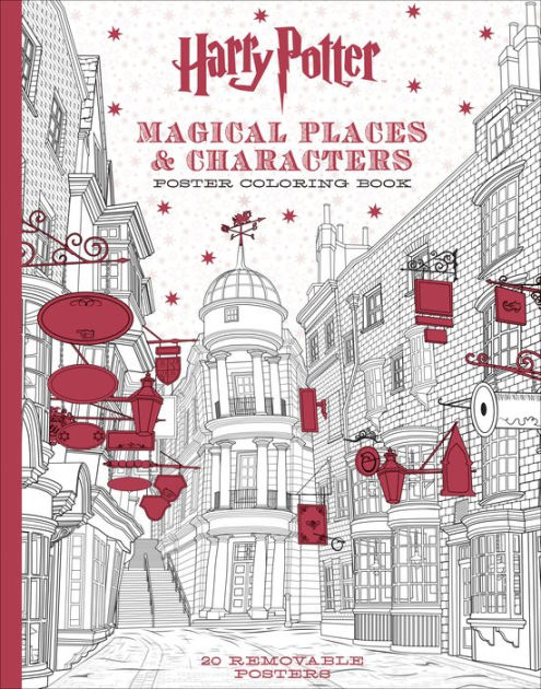 The Harry Potter Magical Places & Characters Coloring Book: Official  Coloring Book by Scholastic, Paperback