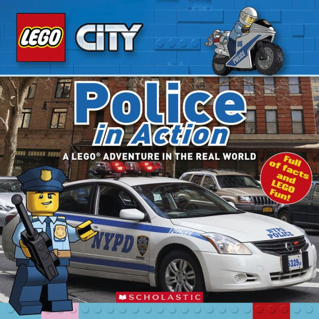 lego police car with working lights