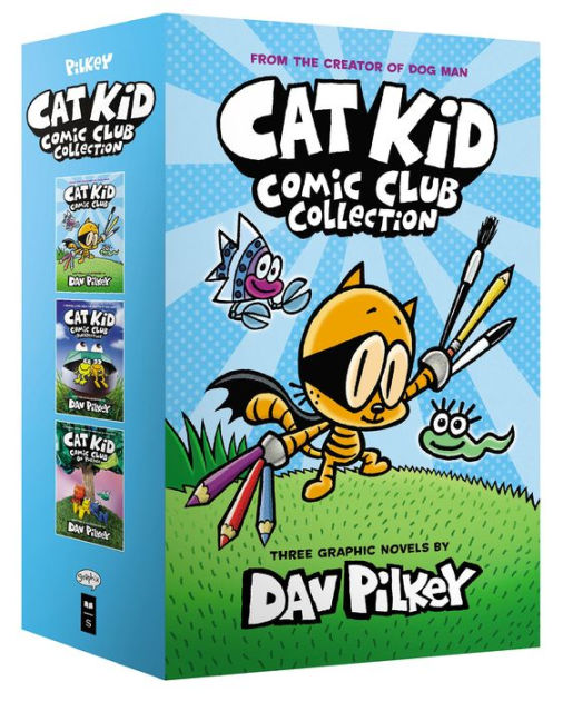 Lot of 12 Dav Pilkey DOG MAN 1-10 + 2 Cat Kid Comic Graphic Novel