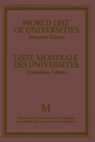 Title: World List of Universities / Liste Mondiale des Universites, Author: International Association of Universities