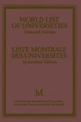 World List of Universities / Liste Mondiale des Universites