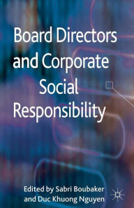 Title: Board Directors and Corporate Social Responsibility, Author: S. Boubaker