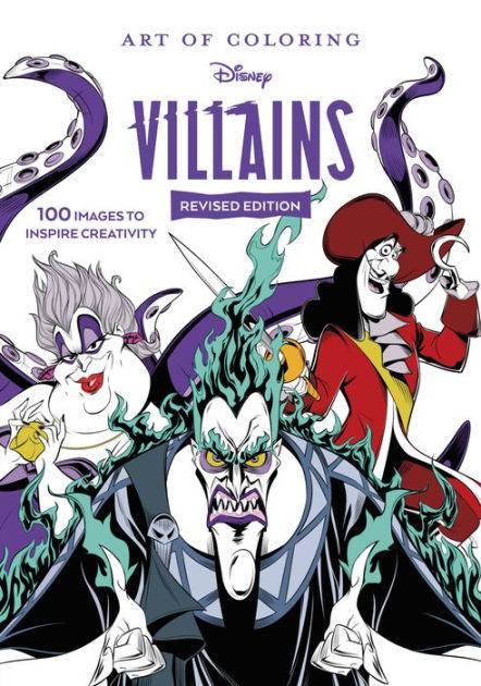 Disney Villains Magic Mystery Adult Colouring Book French Colour