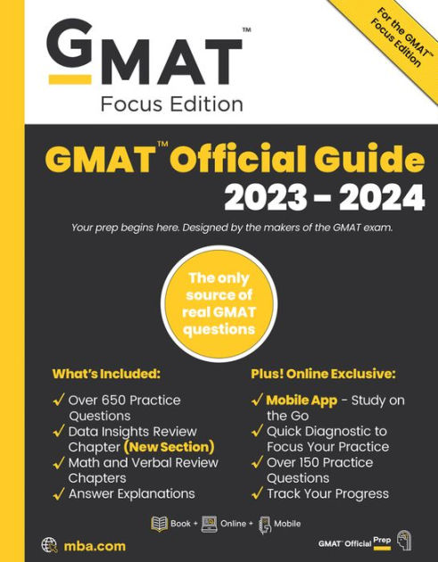 GMAT Official Guide 2023-2024, Focus Edition: Includes Book +