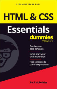 Title: HTML & CSS Essentials For Dummies, Author: Paul McFedries