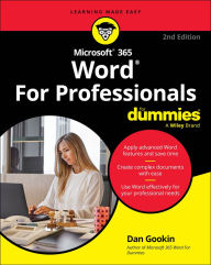 Title: Microsoft 365 Word For Professionals For Dummies, Author: Dan Gookin