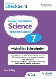 Title: Cambridge Checkpoint Lower Secondary Science Teacher's Guide 7 with Boost Subscription, Author: Peter Riley