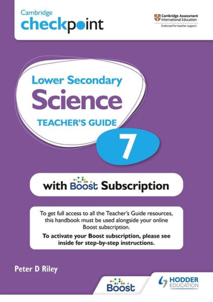 Cambridge Checkpoint Lower Secondary Science Teacher's Guide 7 with Boost Subscription