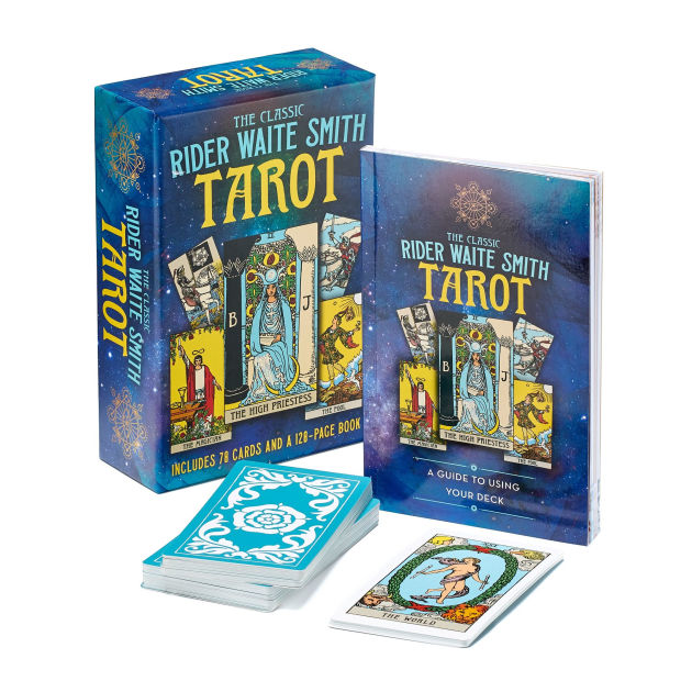The Classic Rider Waite Smith Tarot Book & Card Deck Includes 78 Cards
