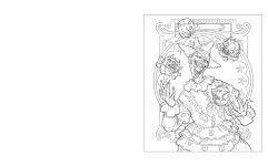 Alternative view 3 of The Ghoulish Horror Coloring Kit: Includes a 64-page book, 6 frameable colouring prints and 10 pencils