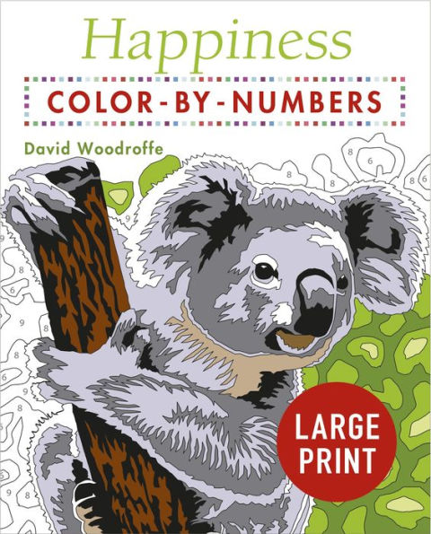 Happiness Large Print Color by Numbers