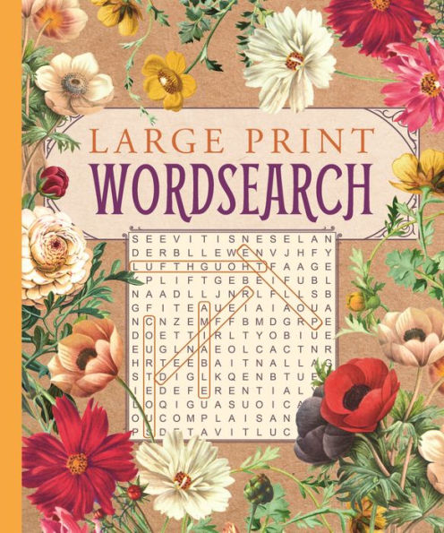 FLORAL RUSTIC LARGE PRINT WORDSEARCH