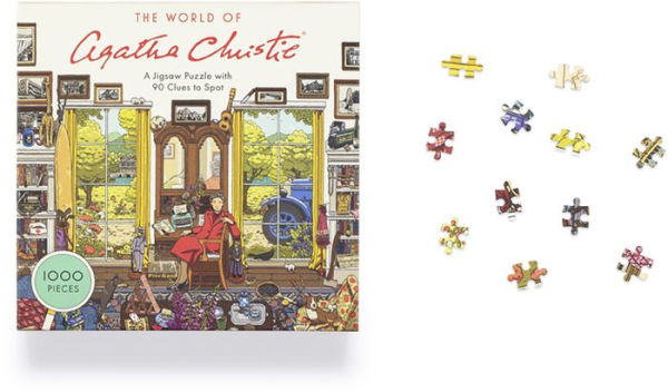 The World of Agatha Christie 1000 Piece Puzzle: 1000-piece Jigsaw with 90 clues to spot