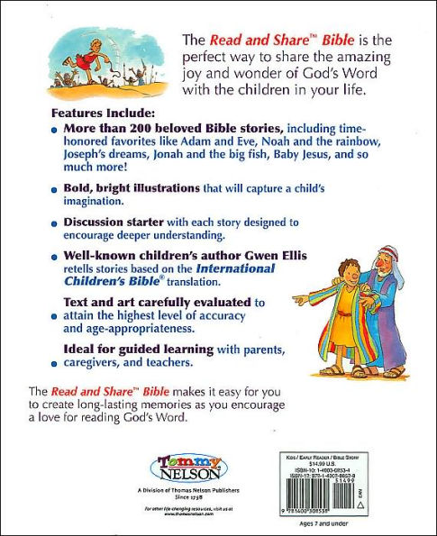 Read and Share Bible: More Than 200 Best Loved Bible Stories