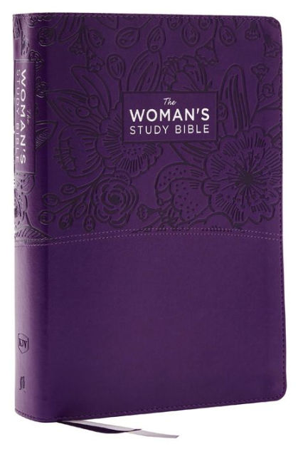 KJV, The Woman's Study Bible, Purple Leathersoft, Red Letter, Full ...