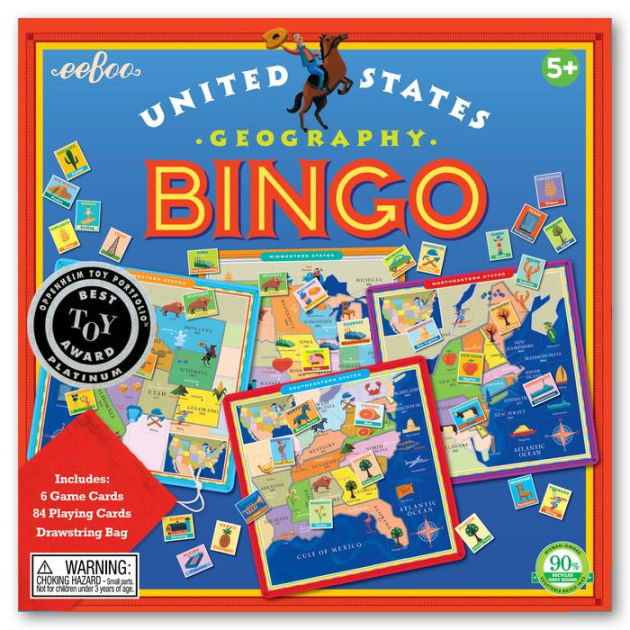 NEW eeBoo /"United States Bingo/" Educational Game for the Whole Family