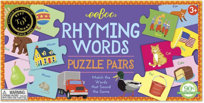 Rhyming Words Puzzle Pairs 9781400642663 Item Barnes Noble