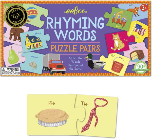 Rhyming Words Puzzle Pairs