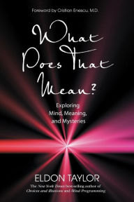 Title: What Does That Mean?: Exploring Mind, Meaning, and Mysteries, Author: Eldon Taylor