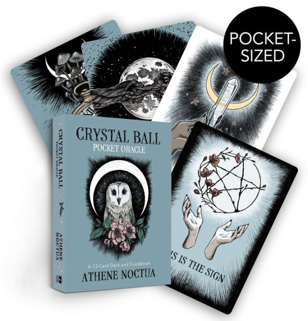 Crystal Ball Pocket Oracle A 13Card Deck and Guidebook by Athene
