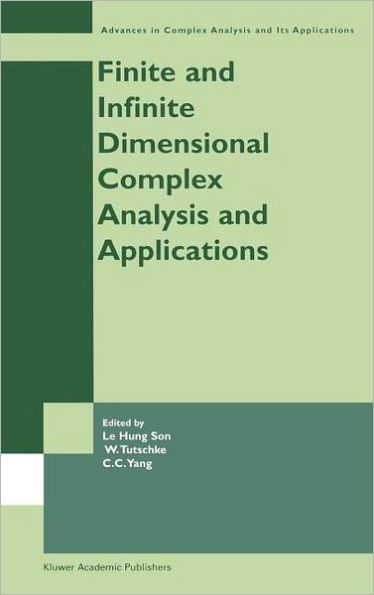 Finite or Infinite Dimensional Complex Analysis and Applications / Edition 1