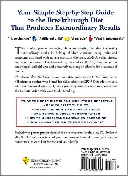 The Autism & ADHD Diet: A Step-by-Step Guide to Hope and Healing by Living Gluten Free and Casein Free (GFCF) and Other Interventions