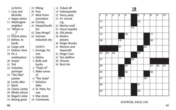 Large Print Crosswords #4