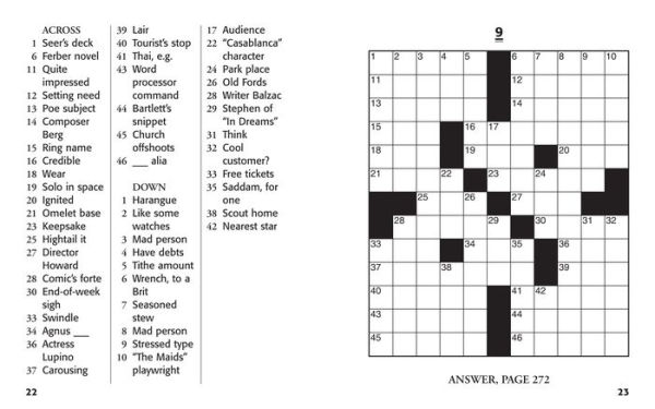 Large Print Crosswords #4