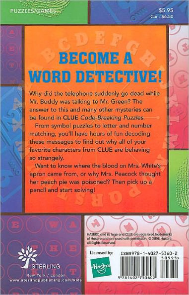 Clue Code-Breaking Puzzles