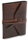 Rustic Brown Italian Leather Journal with Tie 5
