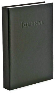 Title: Thick Black Bonded Italian Leather Journal (9'x7)