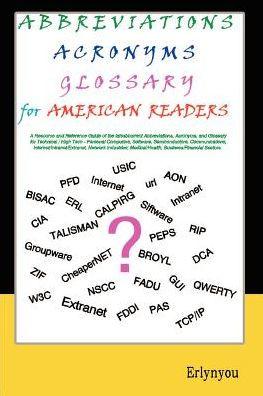 Abbreviations Acronyms Glossary for American Readers