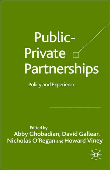 Private-Public Partnerships: Policy and Experience