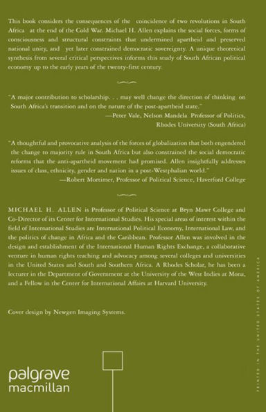 Globalization, Negotiation, and the Failure of Transformation in South Africa: Revolution at a Bargain?