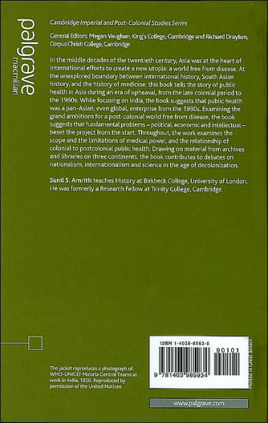 Decolonizing International Health: India and Southeast Asia, 1930-65