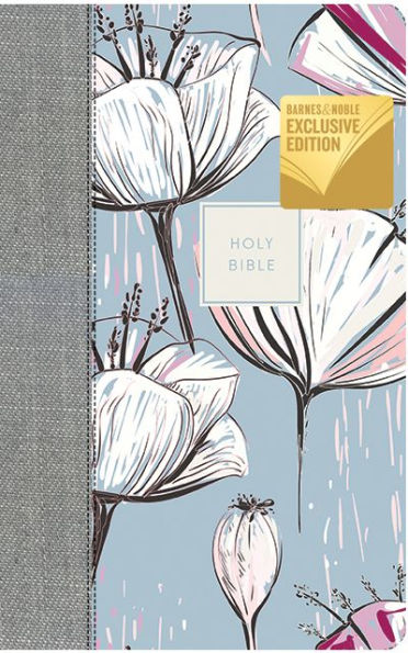 NKJV Thinline Bible, Red Letter Edition, Comfort Print, Floral (B&N Exclusive Edition)