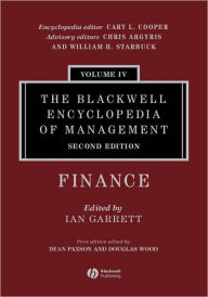 Title: The Blackwell Encyclopedia of Management, Finance / Edition 2, Author: Ian Garrett