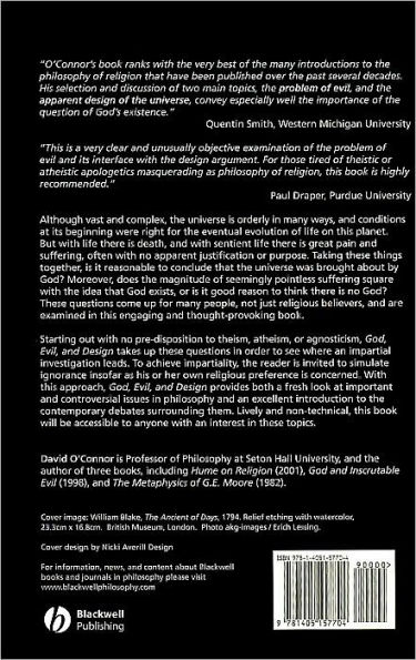 God, Evil and Design: An Introduction to the Philosophical Issues / Edition 1
