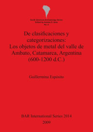 Title: Clasificaciones Y Categorizaciones, Author: Guillermina Esposito