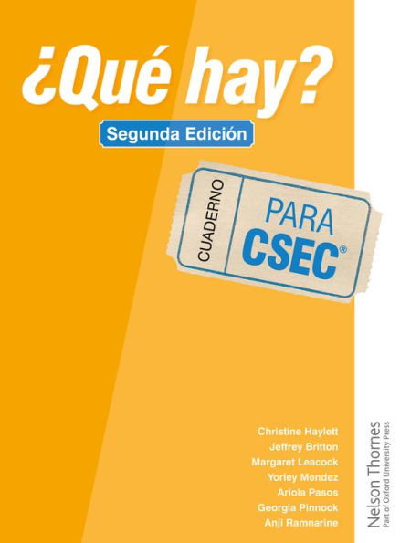 ?Que hay? Cuaderno CSEC Second Edition