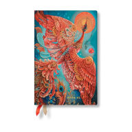 Title: Paperblanks 2025 Weekly Planner Firebird Birds of Happiness 12-Month Flexis Mini Horizontal Elastic Band 176 Pg 100 GSM