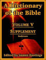 Dictionary of the Bible: Supplement (Indexes)